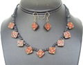 terracotta necklace sets with earrings